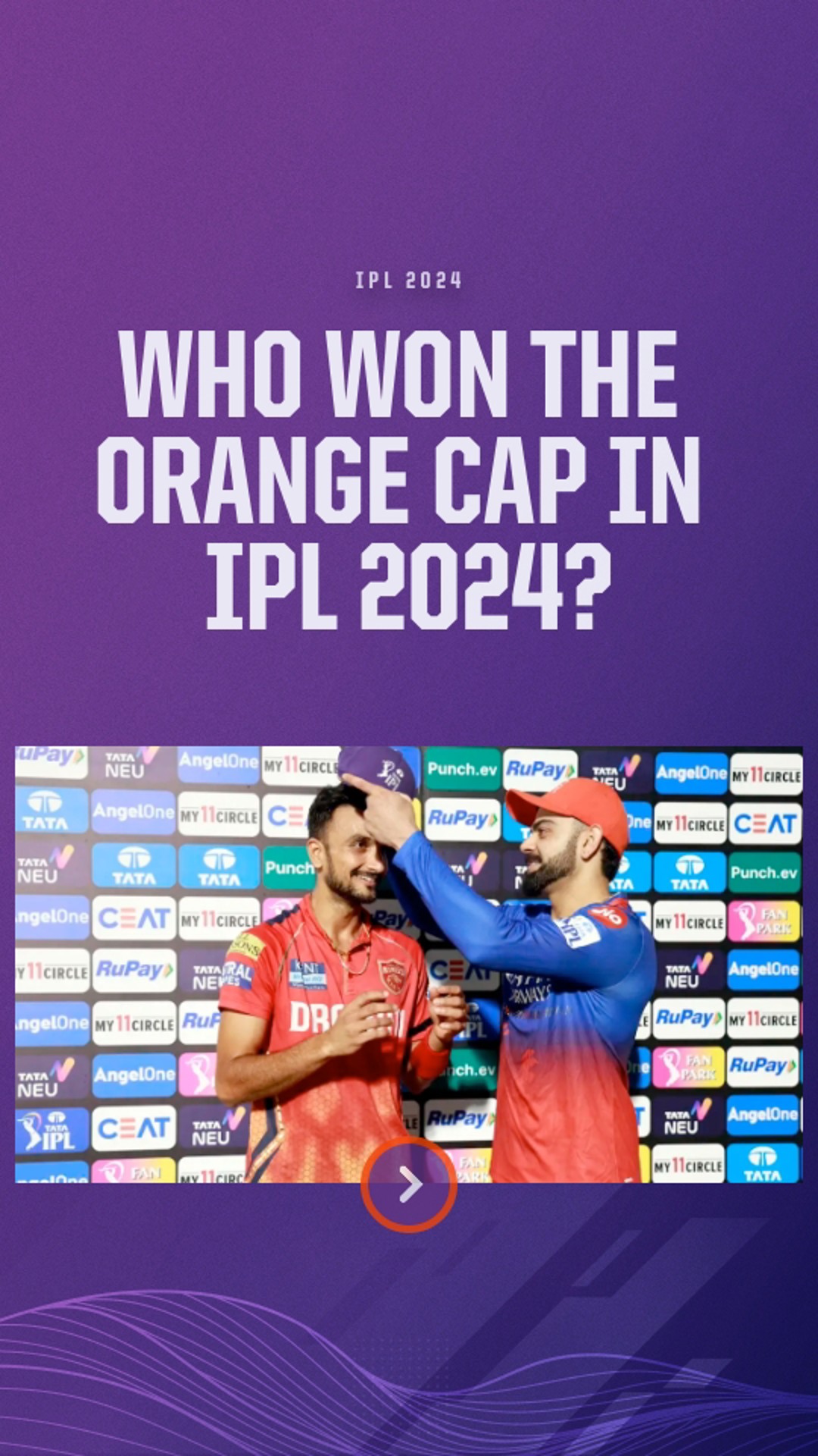 orange cap leaderboard of tata ipl 2024